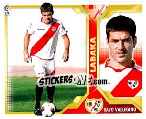 Cromo 36) Labaka (Rayo Vallecano) - Liga Spagnola 2011-2012 n. 666 - Colecciones ESTE