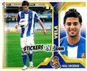 Sticker 42) Carlos Vela (Real Sociedad) - Liga Spagnola 2011-2012 - Colecciones ESTE