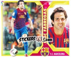 Sticker 43) Cesc Fàbregas (FC. Barcelona) - Liga Spagnola 2011-2012 n. 673 - Colecciones ESTE