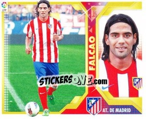 Sticker 45) Falcao (AT. De Madrid) - Liga Spagnola 2011-2012 n. 675 - Colecciones ESTE