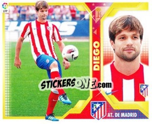 Sticker 56) Diego (AT. De Madrid) - Liga Spagnola 2011-2012 n. 686 - Colecciones ESTE