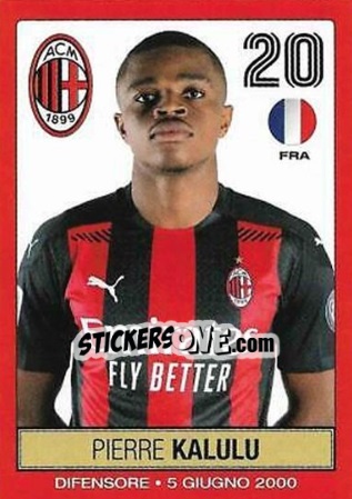 Sticker Pierre Kalulu - A. C. Milan 2020-2021 n. 31 - Euro Publishing