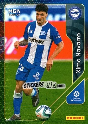 Sticker Ximo Navarro - Liga 2020-2021. Megacracks - Panini