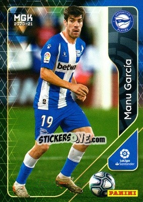 Sticker Manu García - Liga 2020-2021. Megacracks - Panini