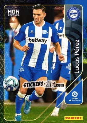 Sticker Lúcas Pérez - Liga 2020-2021. Megacracks - Panini