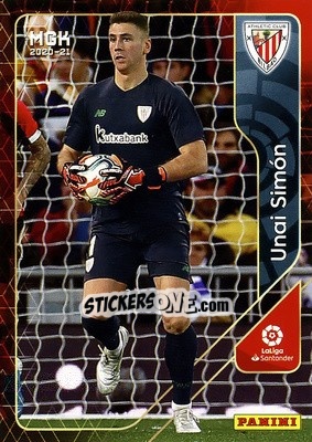 Sticker Unai Simón - Liga 2020-2021. Megacracks - Panini