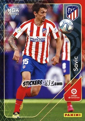 Sticker Stefan Savic - Liga 2020-2021. Megacracks n. 44 - Panini