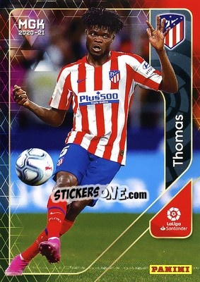 Sticker Thomas Partey - Liga 2020-2021. Megacracks n. 47 - Panini