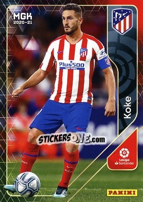 Sticker Koke - Liga 2020-2021. Megacracks - Panini