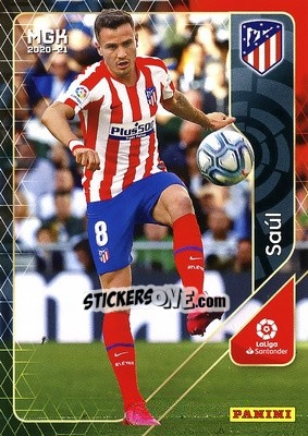 Cromo Saúl - Liga 2020-2021. Megacracks - Panini