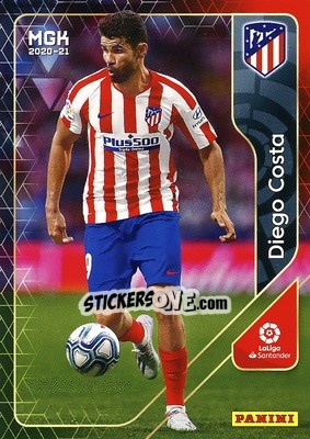 Sticker Diego Costa - Liga 2020-2021. Megacracks n. 52 - Panini