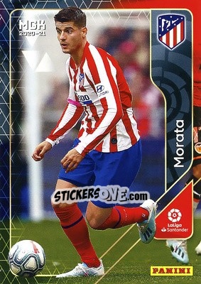 Sticker Morata - Liga 2020-2021. Megacracks n. 54 - Panini