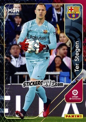 Cromo Ter Stegen - Liga 2020-2021. Megacracks n. 56 - Panini