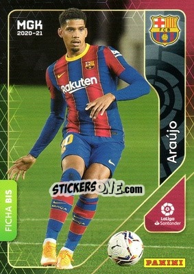 Sticker Araujo - Liga 2020-2021. Megacracks n. 59bis - Panini
