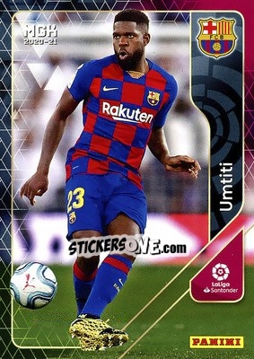 Sticker Umtiti - Liga 2020-2021. Megacracks n. 62 - Panini