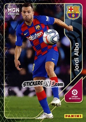 Sticker Jordi Alba - Liga 2020-2021. Megacracks - Panini