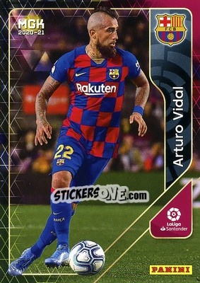 Sticker Arturo Vidal - Liga 2020-2021. Megacracks n. 64 - Panini