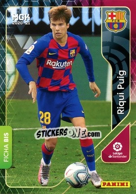 Sticker Riqui Puig - Liga 2020-2021. Megacracks - Panini