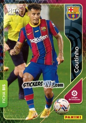 Sticker Coutinho - Liga 2020-2021. Megacracks - Panini