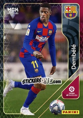 Sticker Ousmane Dembélé - Liga 2020-2021. Megacracks - Panini