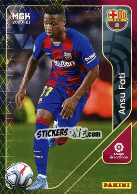 Sticker Ansu Fati - Liga 2020-2021. Megacracks n. 71 - Panini