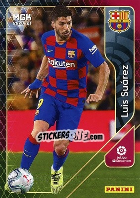 Sticker Luis Suárez - Liga 2020-2021. Megacracks n. 72 - Panini