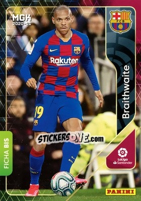 Sticker Braithwaite - Liga 2020-2021. Megacracks n. 72bis - Panini