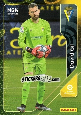 Sticker David Gil - Liga 2020-2021. Megacracks - Panini