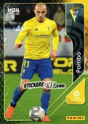 Cromo Pombo - Liga 2020-2021. Megacracks - Panini