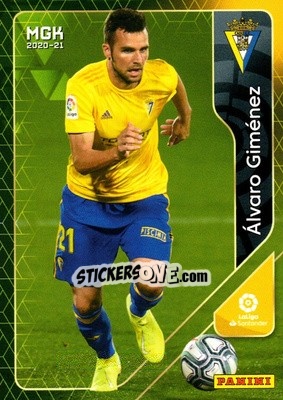 Sticker Älvaro Giménez - Liga 2020-2021. Megacracks - Panini