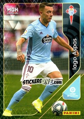 Sticker Iago Aspas - Liga 2020-2021. Megacracks n. 126 - Panini