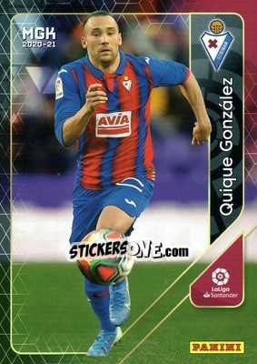 Cromo Quique Gónzalez - Liga 2020-2021. Megacracks - Panini