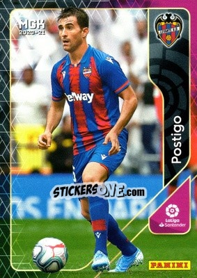 Sticker Postigo - Liga 2020-2021. Megacracks - Panini