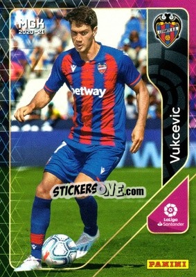 Sticker Vukcevic - Liga 2020-2021. Megacracks - Panini