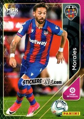 Sticker Morales - Liga 2020-2021. Megacracks - Panini