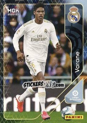 Sticker Varane - Liga 2020-2021. Megacracks n. 222 - Panini