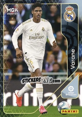 Sticker Varane - Liga 2020-2021. Megacracks - Panini