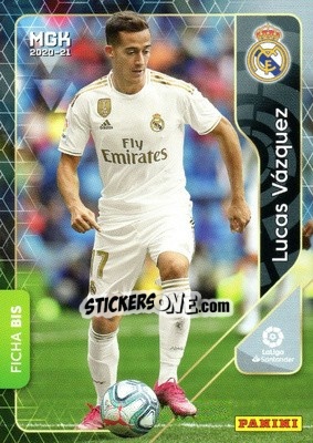 Sticker Lucas Vázquez - Liga 2020-2021. Megacracks n. 230bis - Panini
