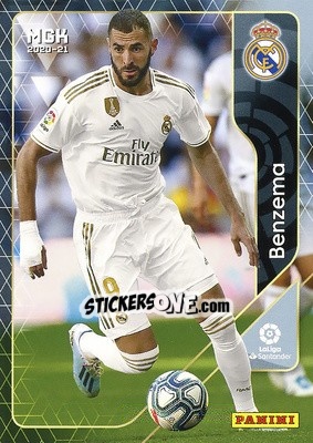 Cromo Benzema - Liga 2020-2021. Megacracks - Panini