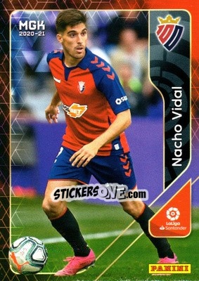 Sticker Nacho Vidal - Liga 2020-2021. Megacracks - Panini