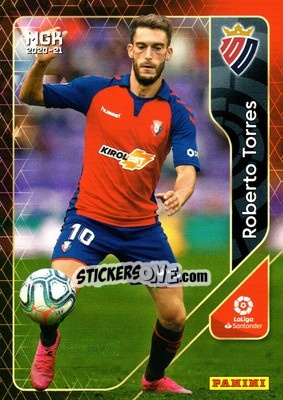 Sticker Roberto Torres - Liga 2020-2021. Megacracks - Panini