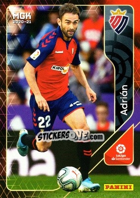 Sticker Adrián - Liga 2020-2021. Megacracks - Panini