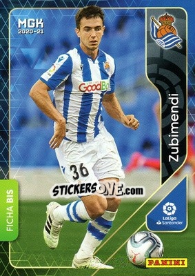 Cromo Zubimendi - Liga 2020-2021. Megacracks - Panini