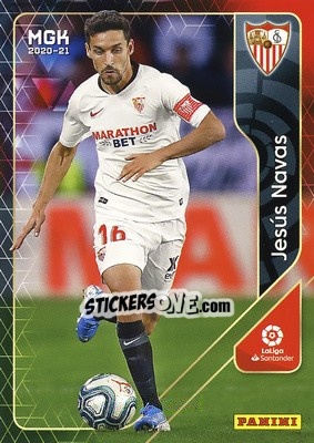 Sticker Jesús Navas - Liga 2020-2021. Megacracks n. 274 - Panini