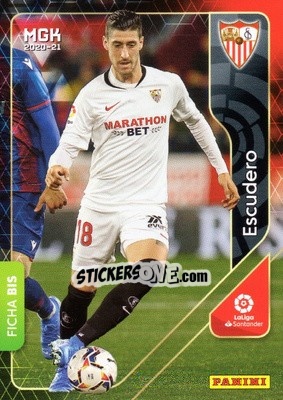 Sticker Escudero - Liga 2020-2021. Megacracks - Panini