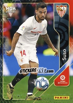 Sticker Suso - Liga 2020-2021. Megacracks - Panini