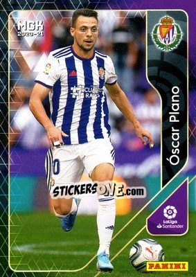 Cromo Óscar Plano - Liga 2020-2021. Megacracks - Panini