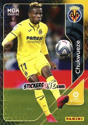 Sticker Chukwueze - Liga 2020-2021. Megacracks - Panini