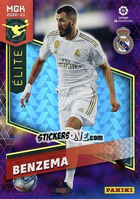 Sticker Benzema - Liga 2020-2021. Megacracks n. 362 - Panini