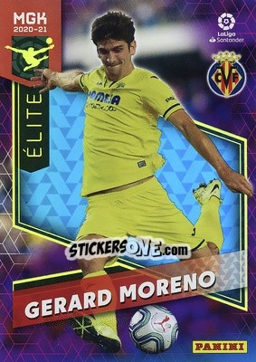 Sticker Gerard Moreno - Liga 2020-2021. Megacracks - Panini